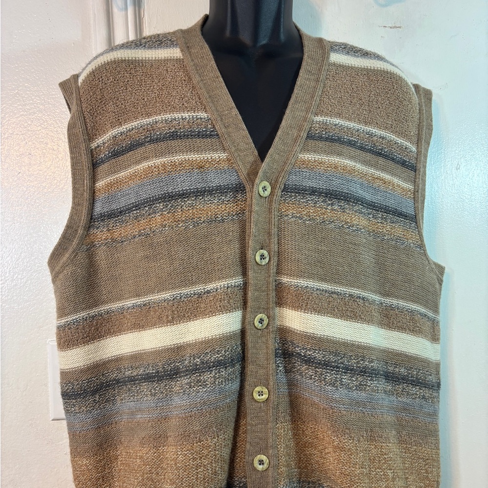 Givenchy Men's Multicolor Striped Wool Vest